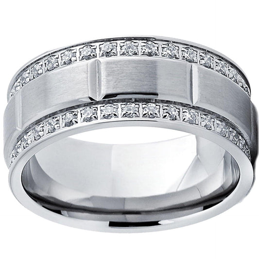 Round Brilliant Cut Eternity Lab Grown Brilliant Diamond Ring