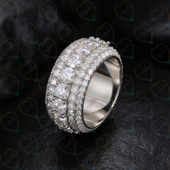 Round Brilliant Cut Eternity Lab Grown Luxury Diamond Ring for Women