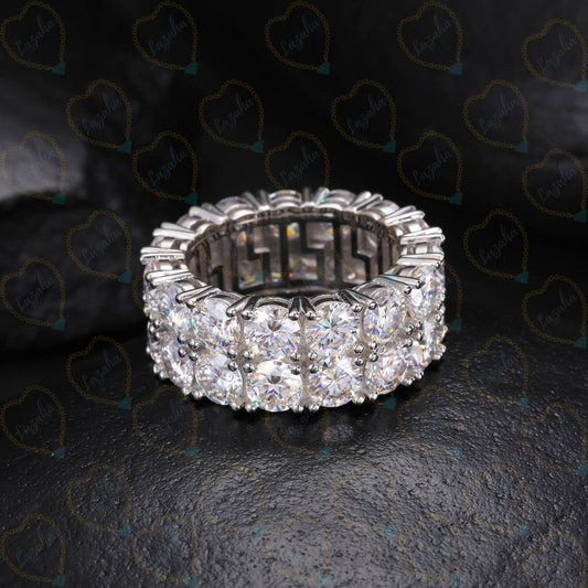 Round Brilliant Cut Eternity Lab-Grown Diamond Ring for Women