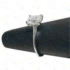 Anello da donna con diamante solitario taglio smeraldo TCW 1,75