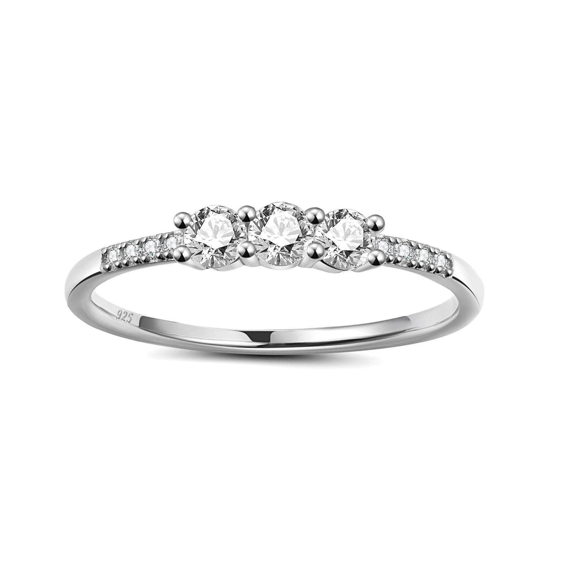 0.50 TCW Round Brilliant Cut Unique Lab Grown Diamond Ring for Women