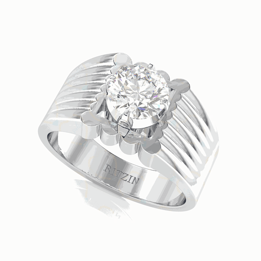 1.30 CT Round Cut Solitaire Lab Grown Diamond Ring for Women