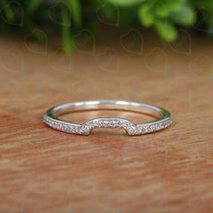 0.90 TCW Round Cut Bridal Set Lab Grown Diamond Ring for Women