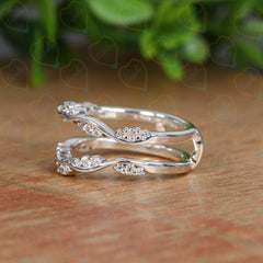 Round Cut Eternity Lab Grown Diamond Ring for Women