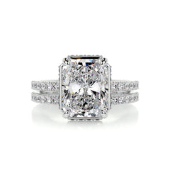 2.50 CTW Radiant Cut Bridal Set Lab Grown Diamond Ring for Women