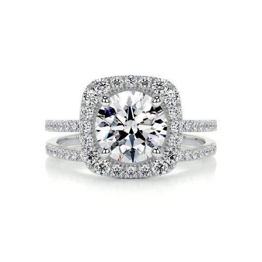 1.70 CTW Round Cut Bridal Set Lab Grown Diamond Ring for Women