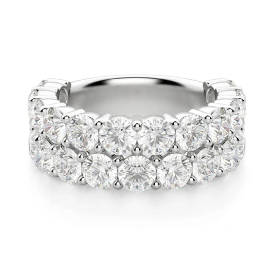 6.00 CTW Round Cut Eternity Lab Grown Diamond Ring for Women