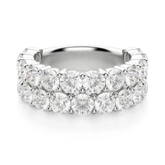 6.00 CTW Round Cut Eternity Lab Grown Diamond Ring for Women