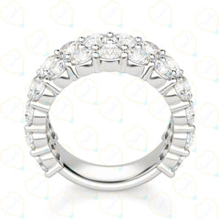 6.00 CTW Round Cut Eternity Lab Grown Diamond Ring for Women