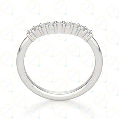 1.30 CTW Round Cut Bridal Set Lab Grown Diamond Ring for Women