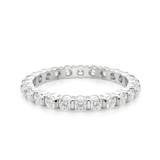 2.70 CTW Round Cut Eternity Lab Grown Diamond Ring for Women