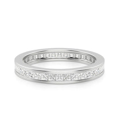 1.80 CTW Princess Cut Eternity Lab Grown Diamond Ring for Women