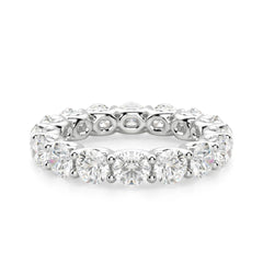 3.50 CTW Round Cut Eternity Lab Grown Diamond Ring for Women