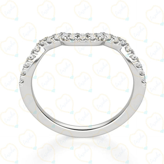 1.20 CTW Round Cut Eternity Lab Grown Diamond Ring for Women