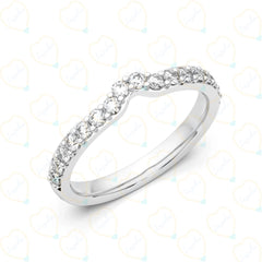 1.00 CTW Round Cut Eternity Lab Grown Diamond Ring for Women