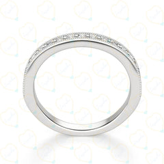 1.90 CTW Round Cut Eternity Lab Grown Diamond Ring for Women