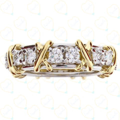 4.00 TCW Round Cut Eternity Lab Grown Diamond Ring for Women