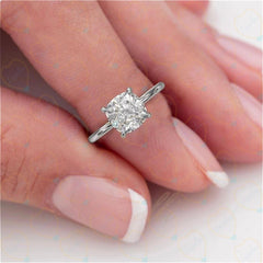 1.70 TCW Round Cut Solitaire Lab Grown Diamond Ring for Women