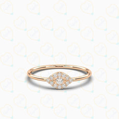 Round Cut Unique Lab Grown Diamond Ring for Women