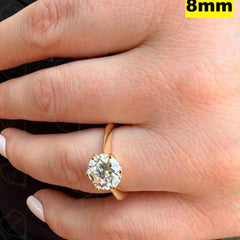 2.00 TCW Round Cut Solitaire Lab Grown Diamond Ring for Women