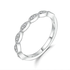 Round Cut Eternity Lab Grown Diamond Ring for Women