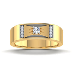 1.00 TCW Round Cut Men's Jewelry Lab Grown Diamond Ring for Women