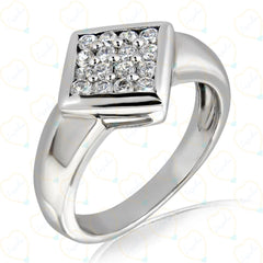 1.00 TCW Round Cut Solitaire Lab Grown Diamond Ring for Women