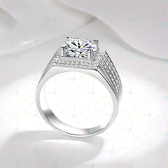 2.00 TCW Round Cut Art Deco Lab Grown Diamond Ring for Women