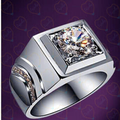 1.00 TCW Round Cut Men's Jewelry Lab Grown Diamond Ring for Women