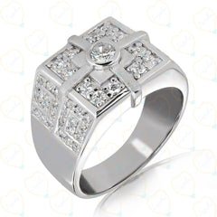 0.25 TCW Round Cut Modern Jewelry Lab Grown Diamond Ring for Women