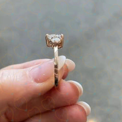 Anello da donna con diamante coltivato in laboratorio Toi Et Moi taglio cuore TCW da 1,50