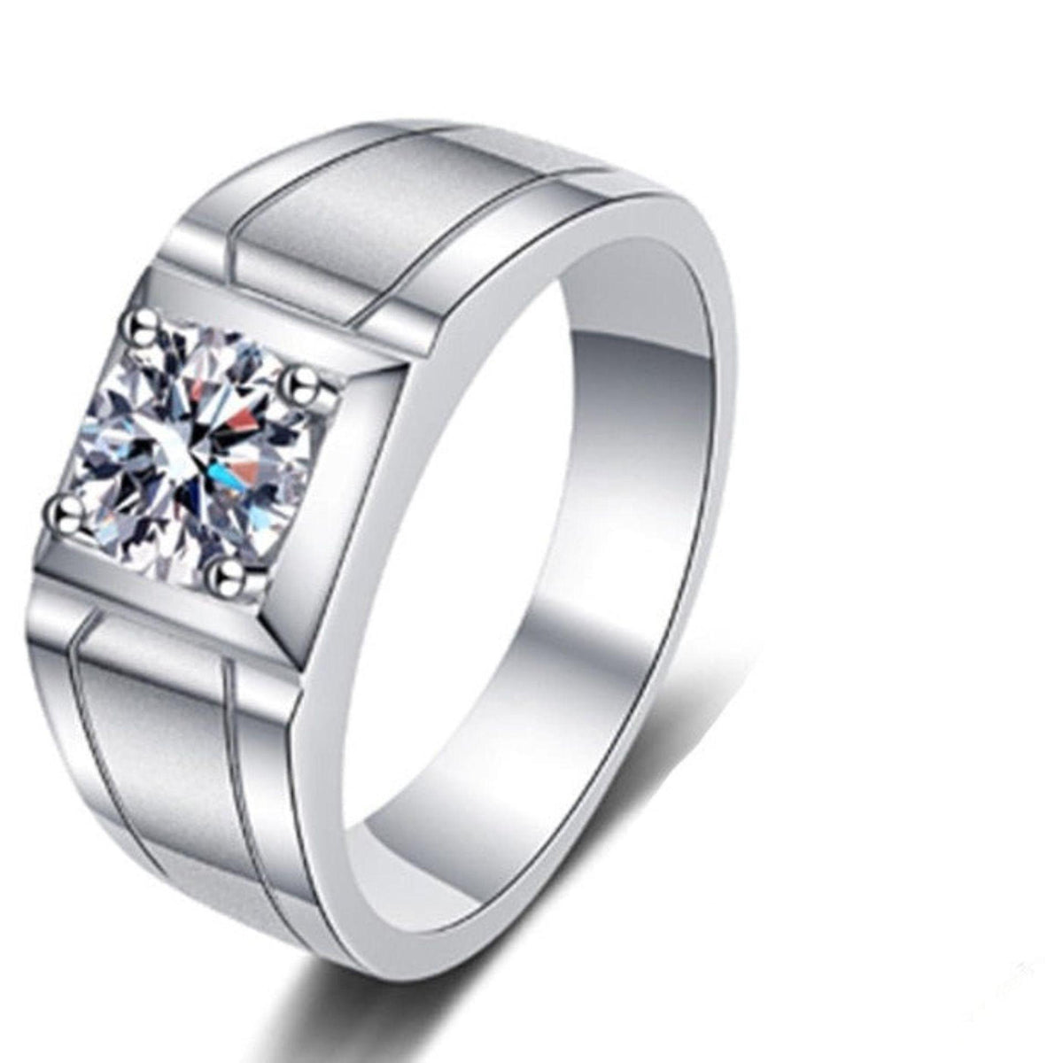 1.00 TCW Round Cut Solitaire Lab Grown Diamond Ring for Women