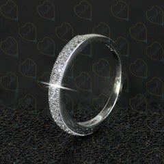 1.50 TCW Round Cut Eternity Lab Grown Diamond Ring for Women