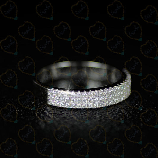 1.50 TCW Round Cut Eternity Lab Grown Diamond Ring for Women