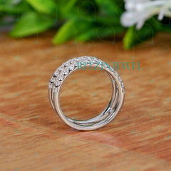 1.00 TCW Round Cut Enhancer Lab Grown Diamond Ring for Women