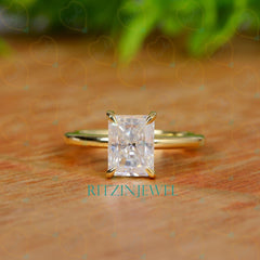 2.00 CTW Radiant Cut Solitaire Lab Grown Diamond Ring for Women