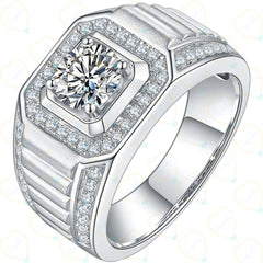 1.00 TCW Round Cut Solitaire With Accents Lab Grown Diamond Ring for Women