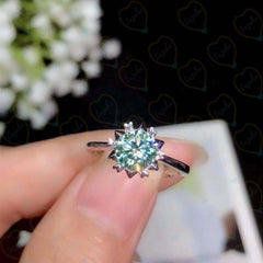 1.00 CTW Round Cut Solitaire Lab Grown Diamond Ring for Women