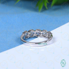 1.25 CTW Round Cut Eternity Lab Grown Diamond Ring for Women