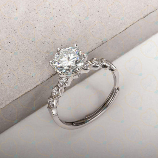 1.00 TCW Round Cut Semi Mount Lab Grown Diamond Ring for Women