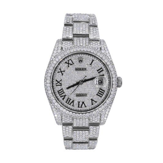 Orologio DJ 41MM Moissanite Diamond Two Row Bezel 22CT