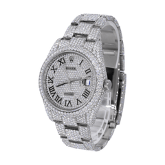 Orologio DJ 41MM Moissanite Diamond Two Row Bezel 22CT