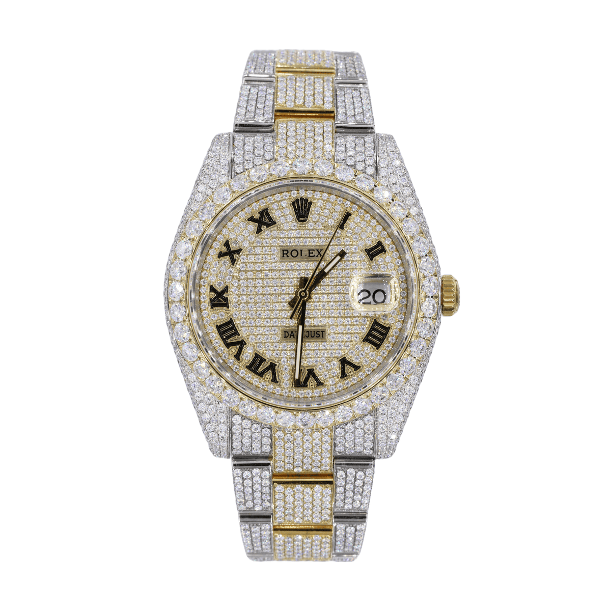 Orologio DJ 41MM Moissanite Diamond Medium Stone Bezel Two-Tone 22CT