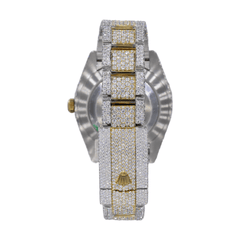 Orologio DJ 41MM Moissanite Diamond Big Stone Bezel Two-Tone 22CT