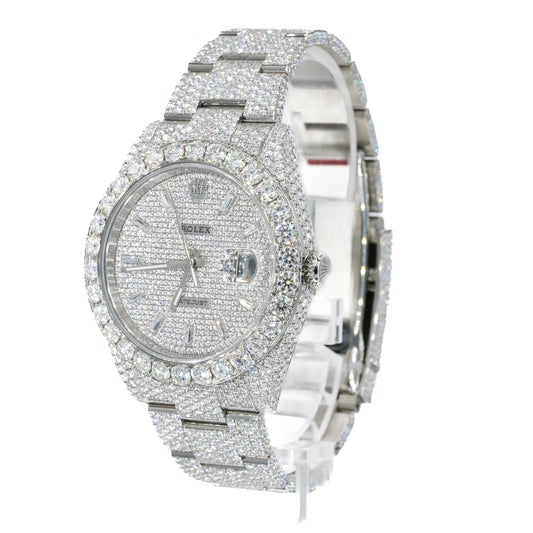 Orologio DJ 41MM Moissanite Diamond Big Stone Bezel 22CT