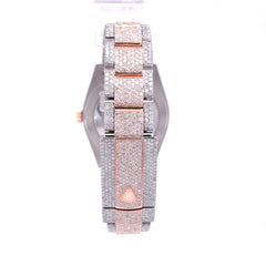 DJ Two-Tone Gold 41MM Moissanite Diamond Watch 22CT