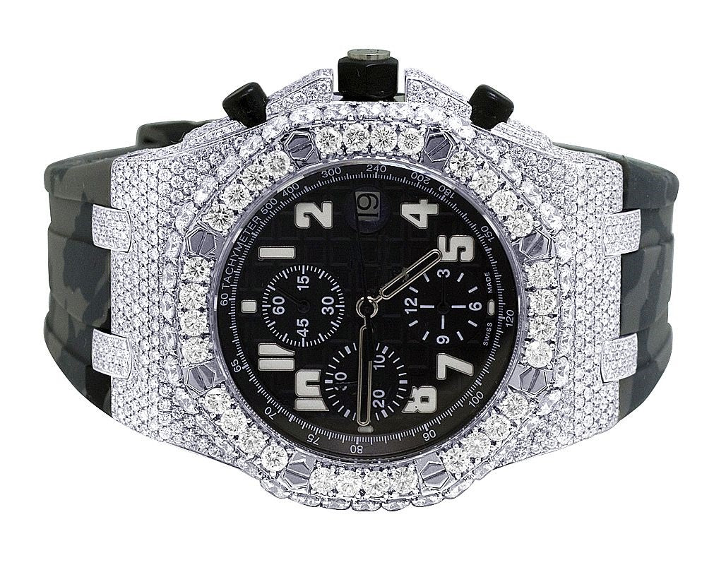 Audemars Piguet Watch round moissanite diamond watch for him mens luxury watch hip hop watch