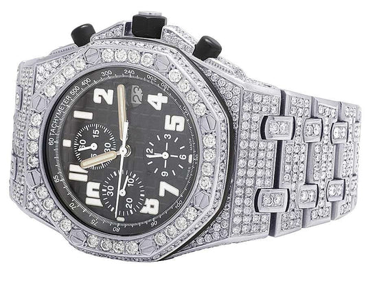 Audemars Piguet Watch full iced out mens watch moissanite luxury watch gift for him hip hop watch