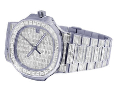 Patek Philippe Watch moissanite diamond watch mens luxury diamond watch bust down wrist watch