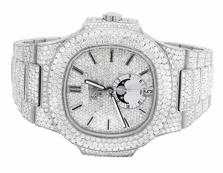 Patek Philippe Watch vvs moissanite diamond watch quartz watch for mens luxury watch for gift